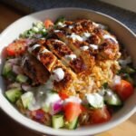 irresistible chicken shawarma crispy rice salad