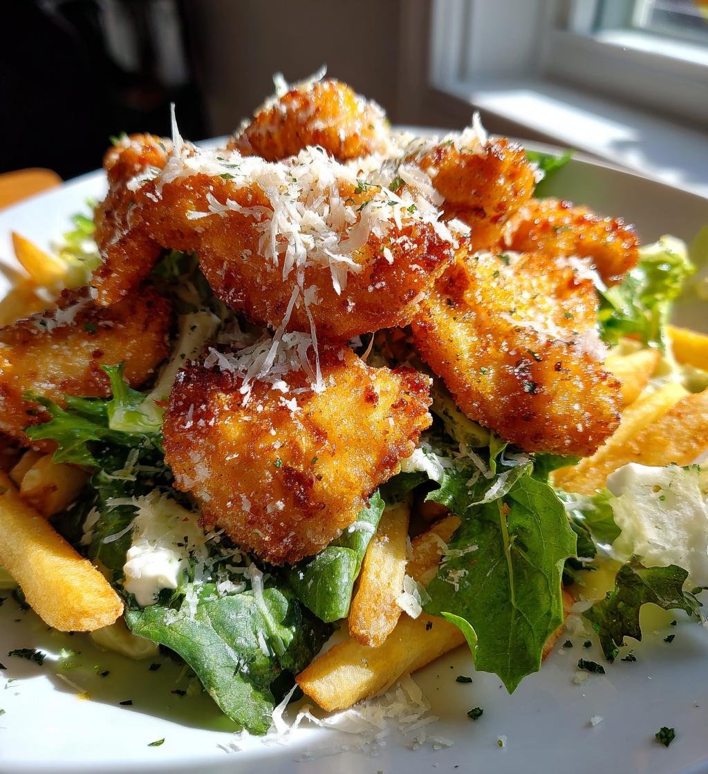 irresistible hot honey crispy chicken caesar salad fries sweet heat fix - detail 1