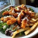 irresistible hot honey crispy chicken caesar salad fries sweet heat fix
