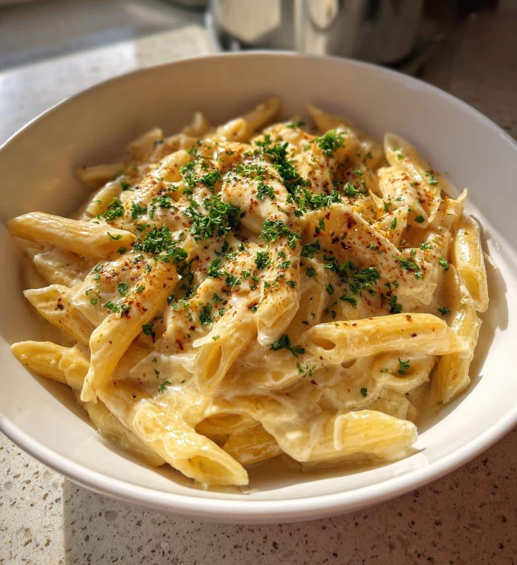 Irresistible Creamy Garlic Penne Pasta: A 6-Clove Garlic Dream 3 irresistible restaurant style creamy garlic penne pasta a garlic lovers dream - detail 1