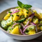 juicy pineapple cucumber salad cool crunch