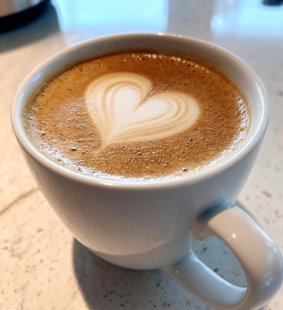 latte heart perfect coffee art recipe