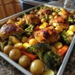 mouthwatering sheet pan garlic butter chicken and veggies simple comfort win