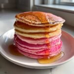 ombre valentine pancakes