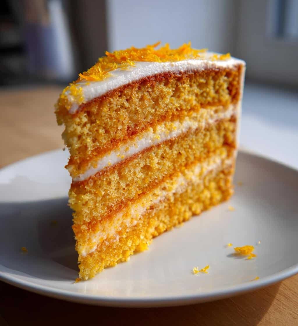 orange heart cake recipe delightful dessert - detail 1