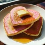 pink valentine heart pancakes recipe