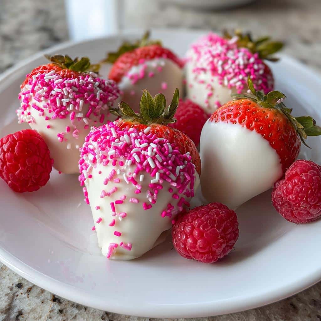 red and pink valentine treats - detail 1