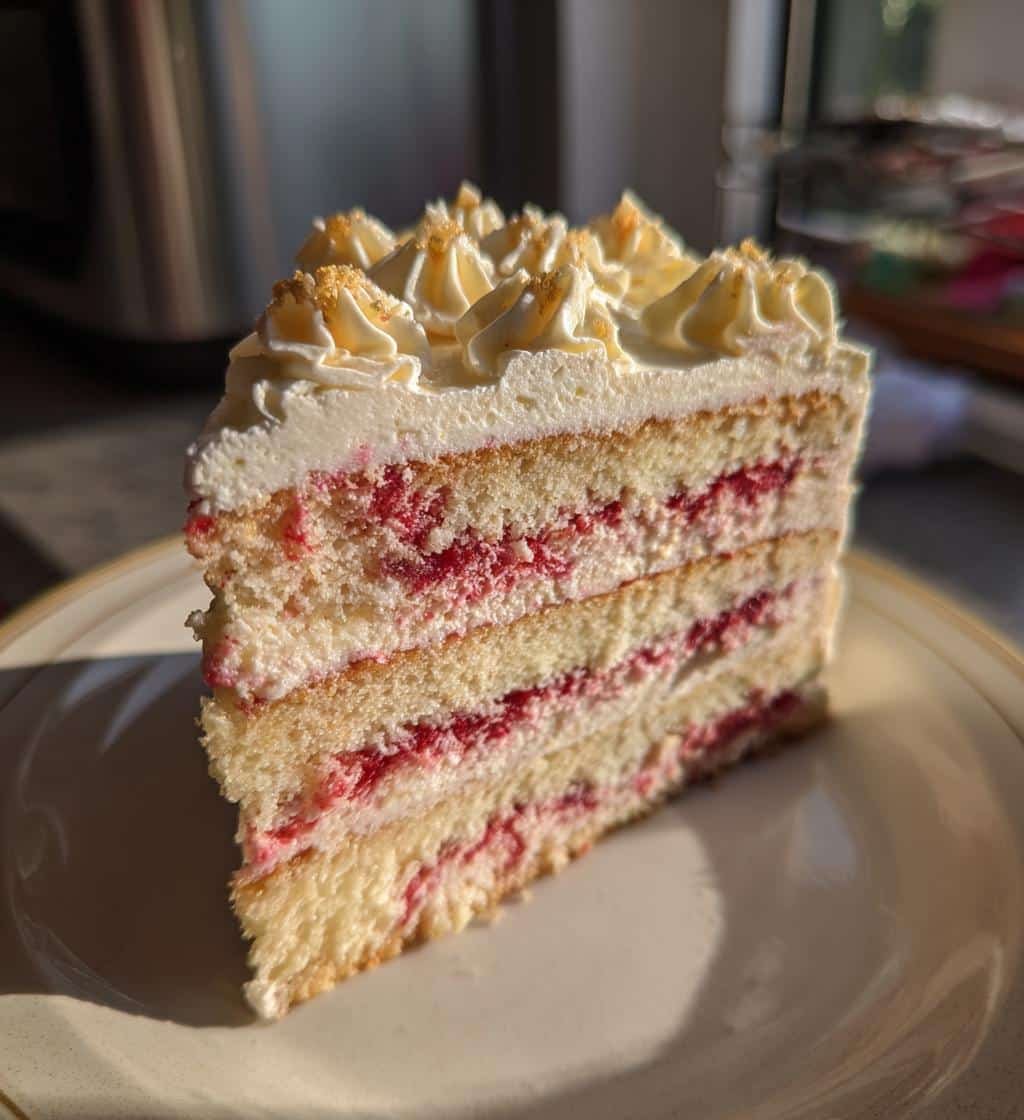 red and white vintage heart cake recipe - detail 1