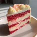red and white vintage heart cake recipe