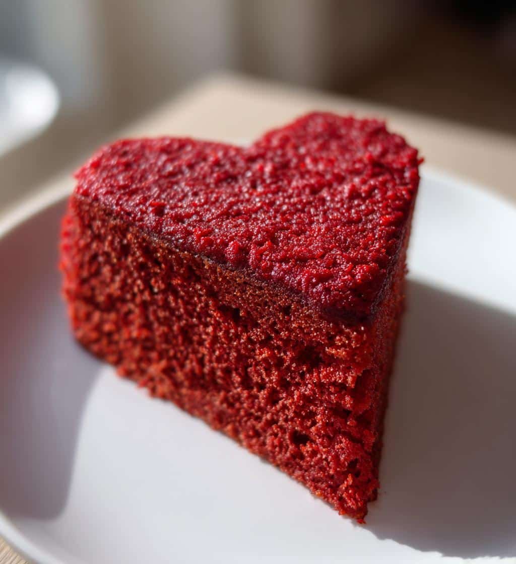 red heart cake design - detail 1