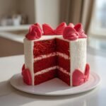 red heart cake with bows recipe