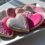 royal icing valentine cookies