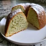 sage green heart cake recipe
