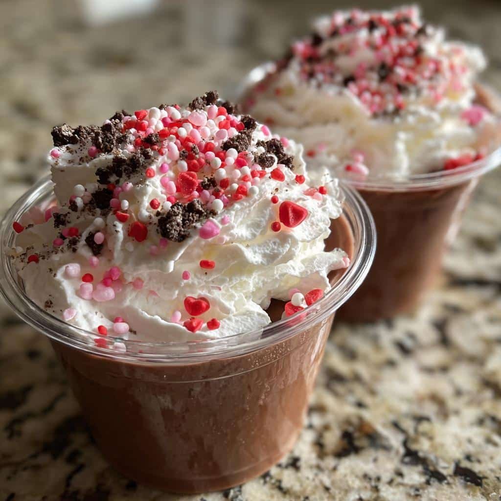 15-Minute Snack Pack Valentine's Pudding Cups - Joyful Magic! 3 snack pack valentines pudding cups sweet fun - detail 1