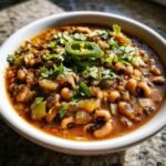 spicy vegetarian black eyed peas recipe