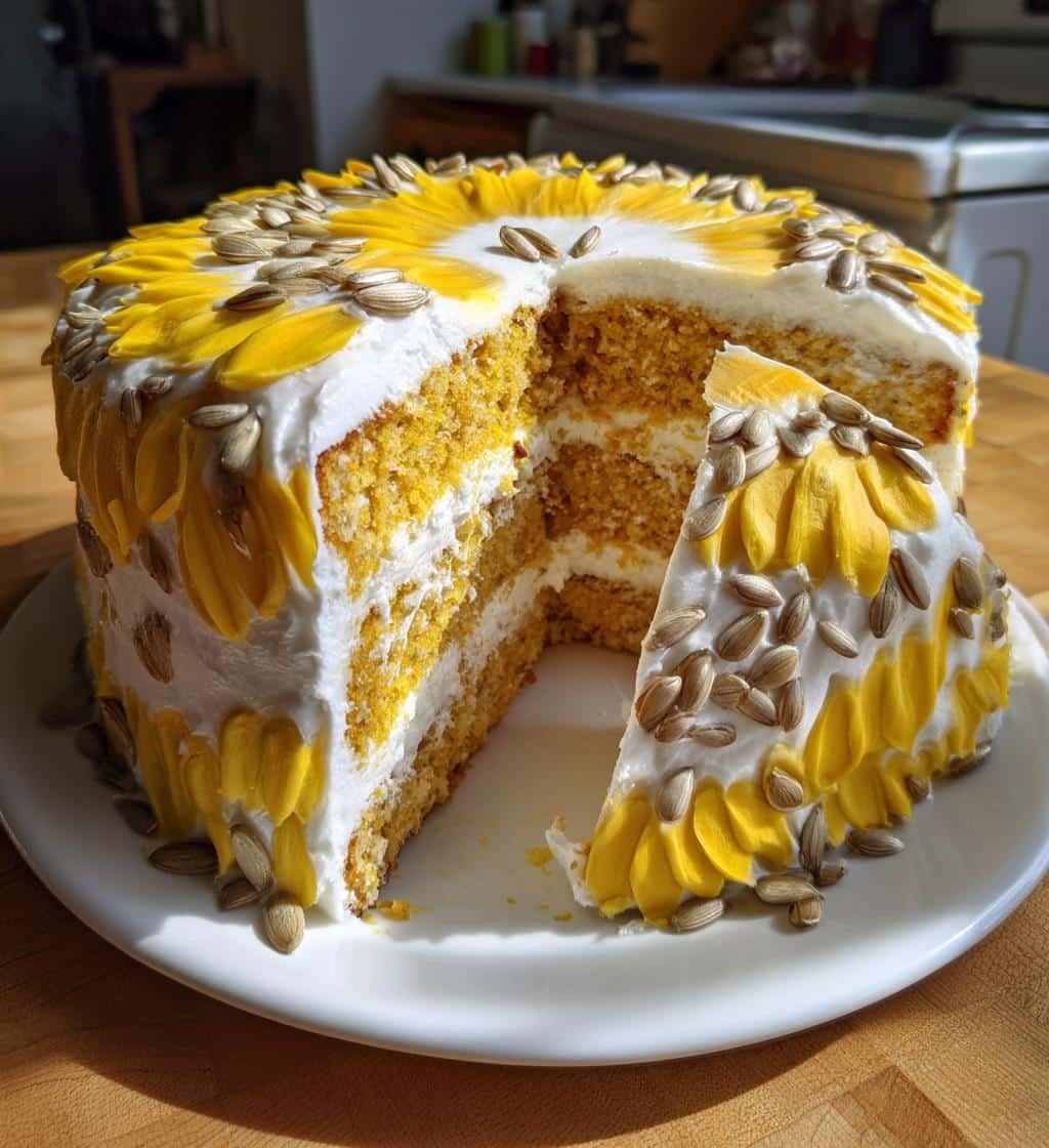 sunflower heart cake tips for perfection - detail 1