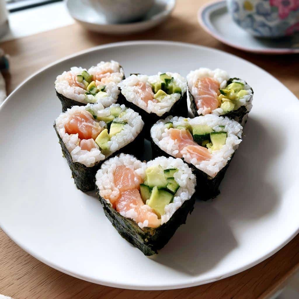 Adorable Sushi Heart Valentines Day Fun in 15 Minutes 3 sushi heart valentines day fun - detail 1
