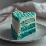 teal heart cake recipe