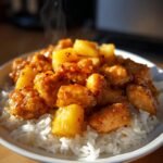 this pineapple chicken with rice always gets seconds