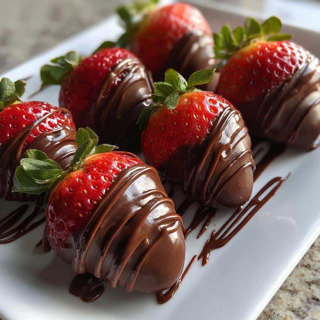 valentine chocolate covered strawberries recipe - detail 1
