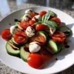 vibrant cucumber caprese salad a refreshing twist