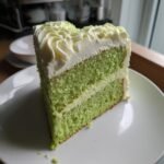 vintage heart cake green recipe