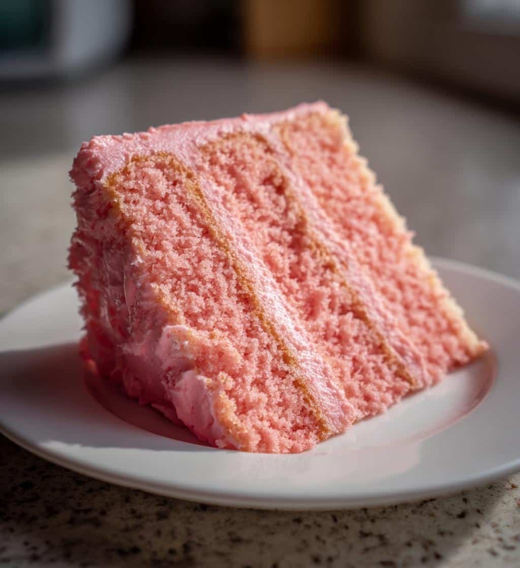 vintage heart cake pink recipe - detail 1