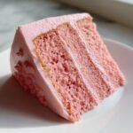 vintage heart cake pink recipe