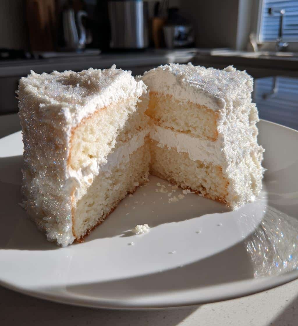 Heavenly White Glitter Heart Cake Recipe in 5 Magical Steps 3 white glitter heart cake recipe - detail 1