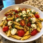 zesty caprese pasta salad light cravings