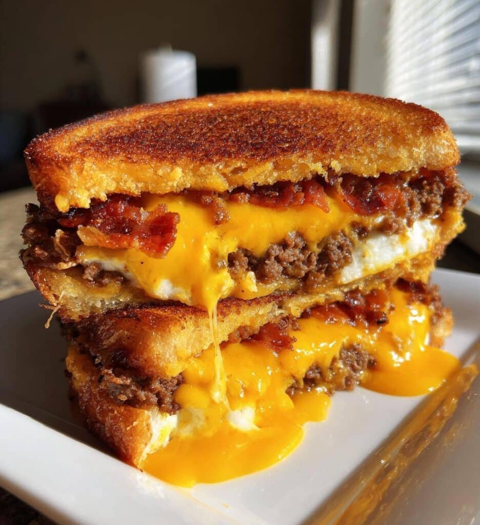 bacon cheeseburger grilled cheese recipe