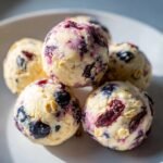 blueberry cheesecake protein bites