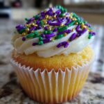 budget Mardi Gras cupcakes