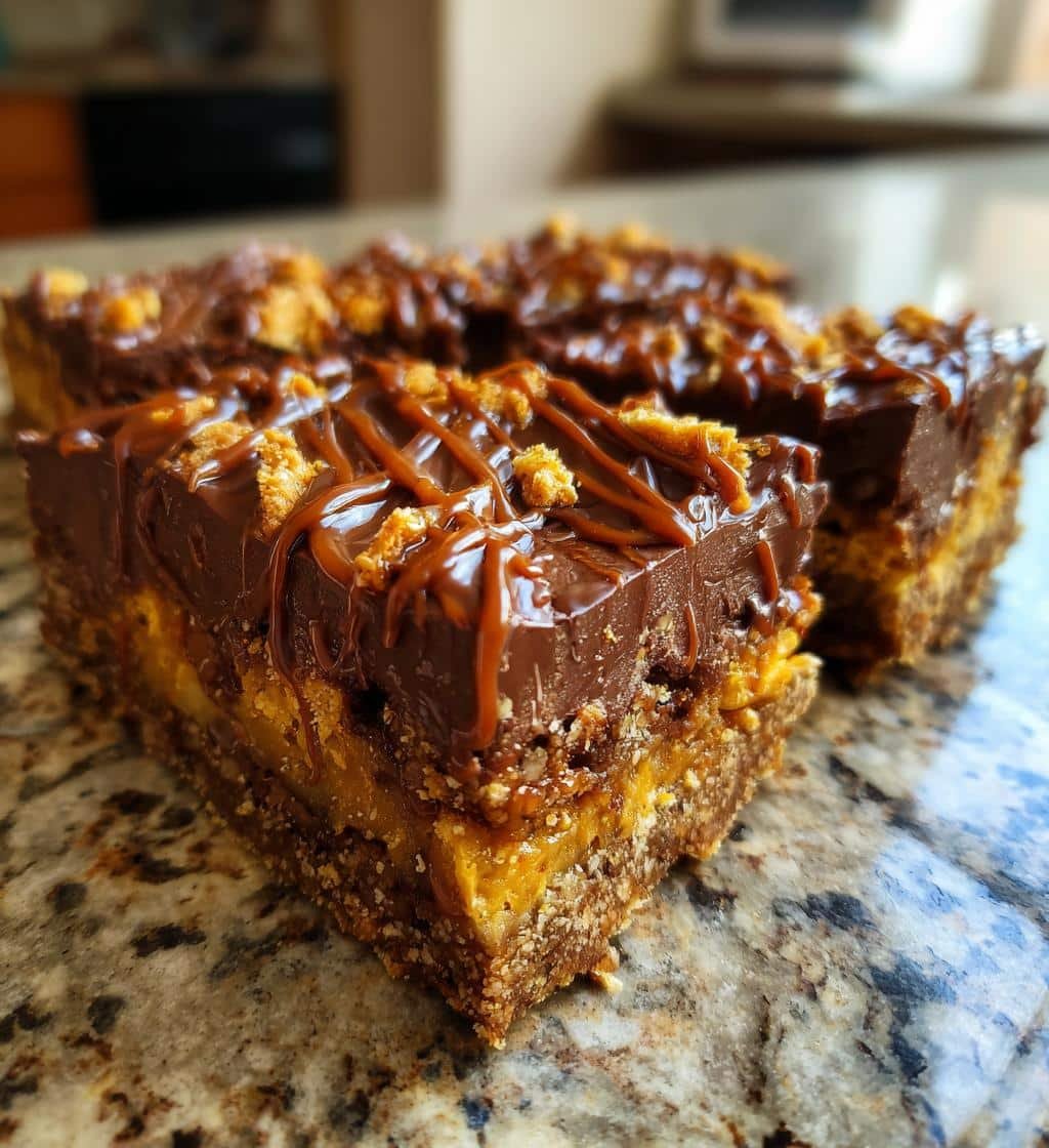 butterfinger caramel crunch bars recipe - detail 1
