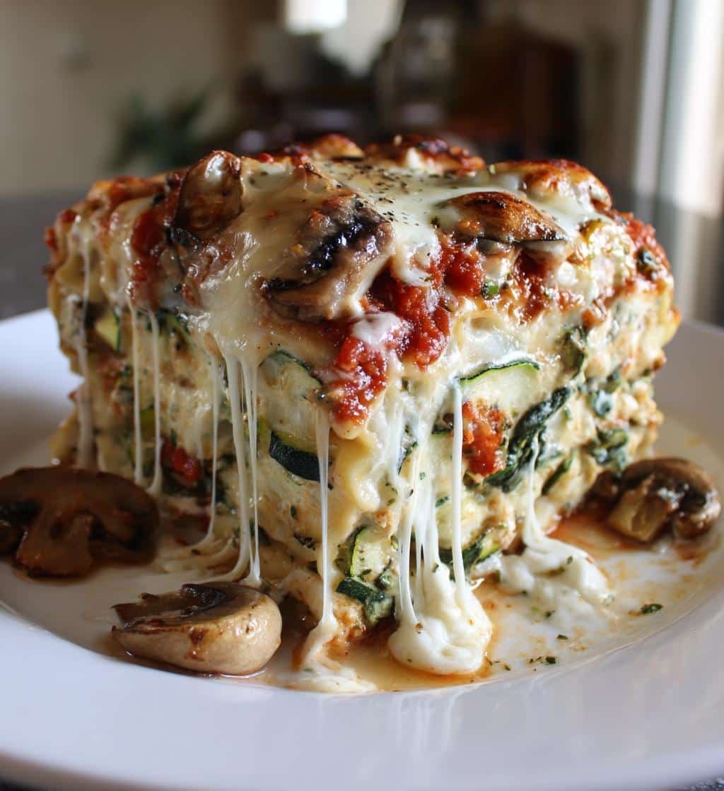 Irresistible Cheesy Vegetable Lasagna with Creamy Ricotta in 4 Layers 3 cheesy vegetable lasagna with creamy ricotta - detail 1