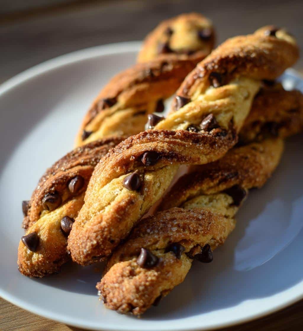 Irresistible Chocolate Chip Cookie Dough Twists in 30 Minutes 3 chocolate chip cookie dough twists recipe - detail 1