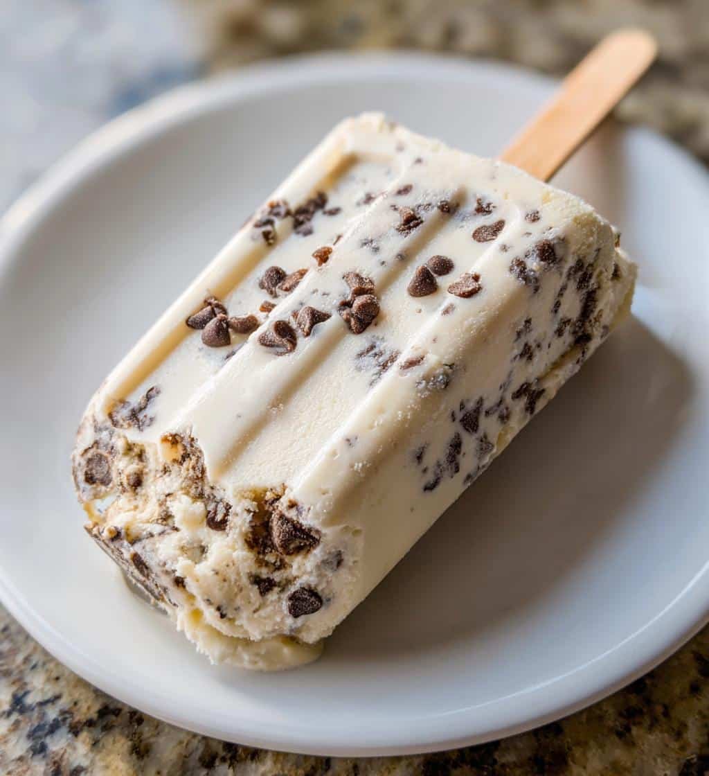 Creamy Chocolate Chip Ice Cream Pops Recipe in 5 Easy Steps 3 chocolate chip ice cream pops recipe - detail 1