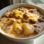 creamy cheeseburger soup everyone is obsessed with