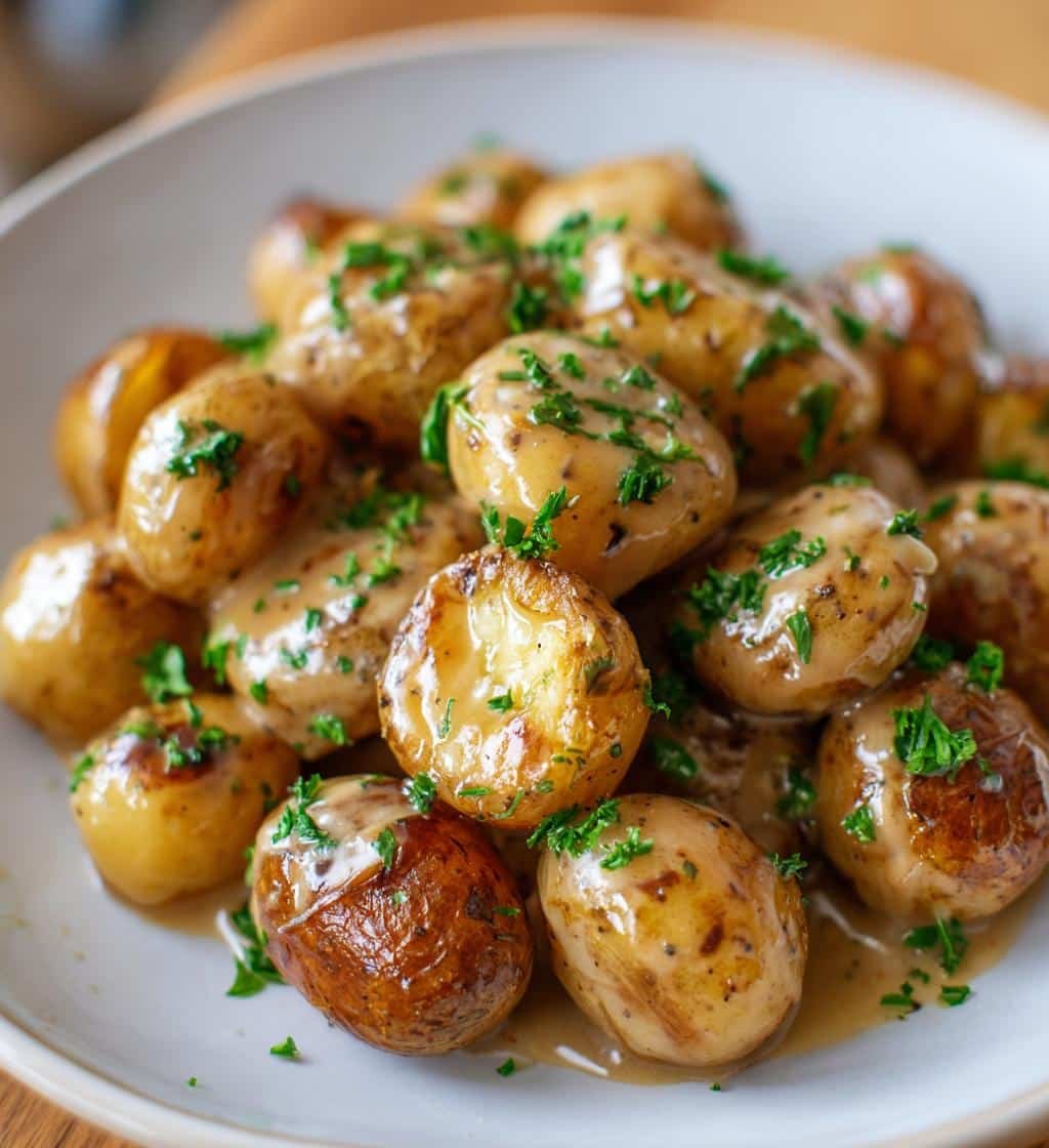 Creamy Garlic Sauce Baby Potatoes Recipe – 7 Ingredient Magic 3 creamy garlic sauce baby potatoes recipe - detail 1