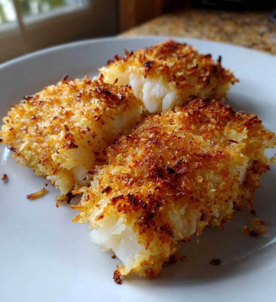 crispy air fryer parmesan cod