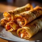 crispy crab and shrimp queso taquitos