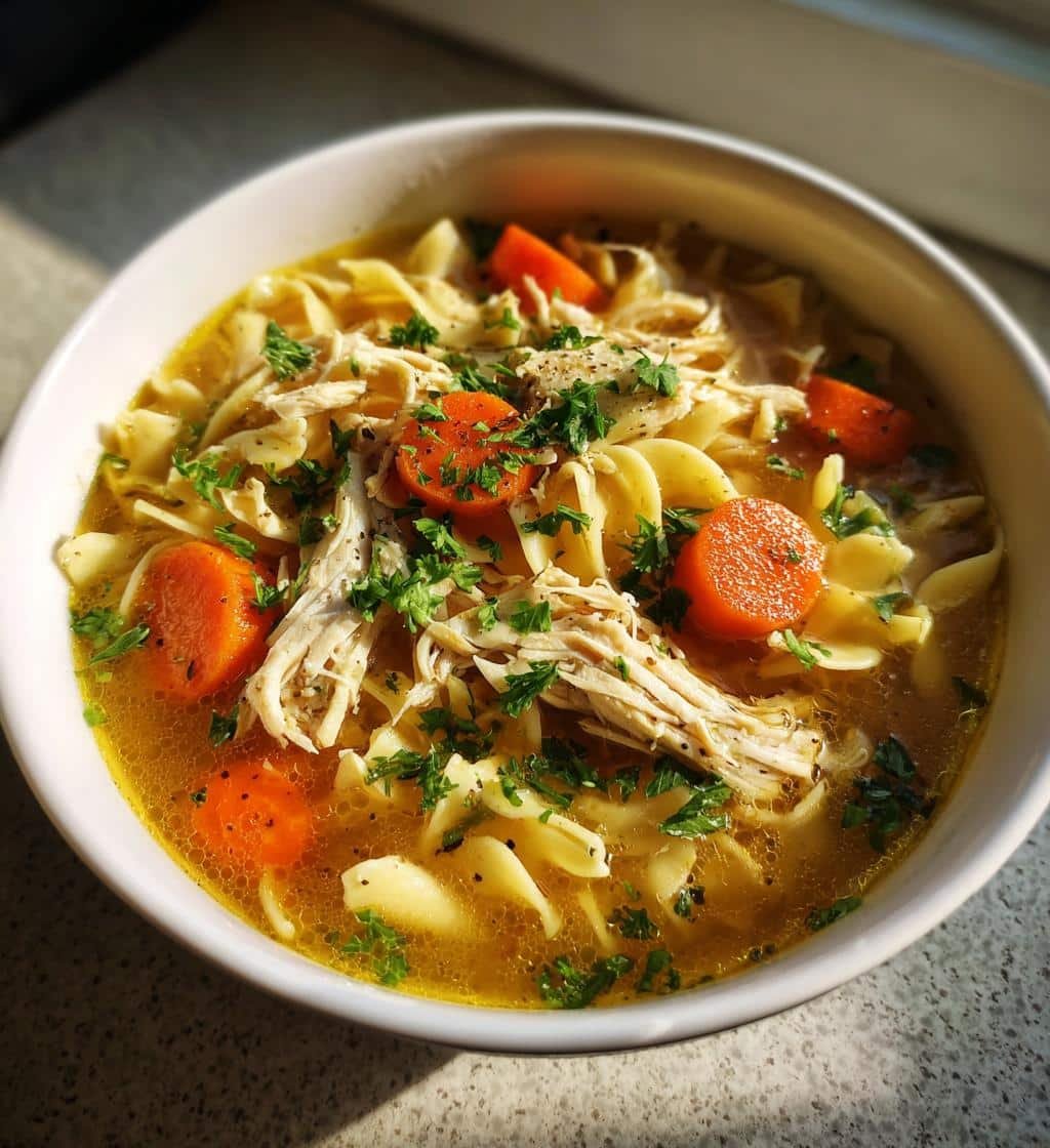 Crockpot Chicken Noodle Soup Recipe Cozy Delight - 6-Hour Comfort Magic 3 crockpot chicken noodle soup recipe cozy delight - detail 1