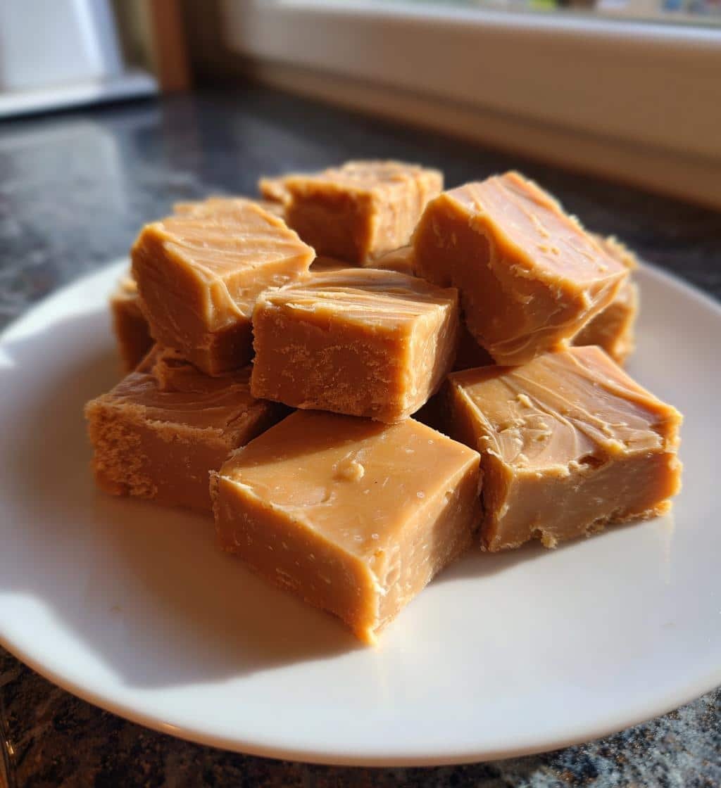 crockpot peanut butter fudge - detail 1
