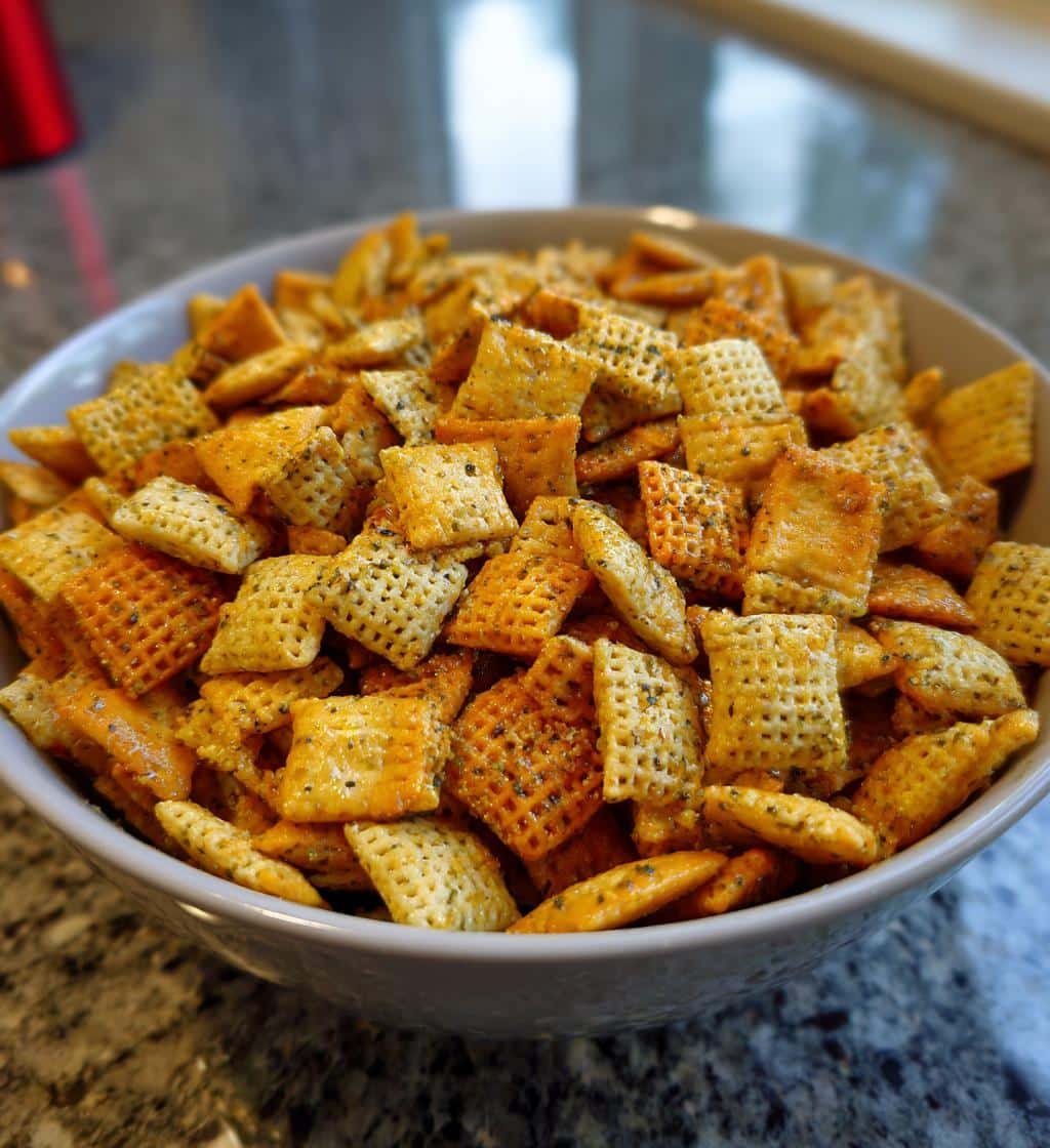 Addictive Dill Pickle Chex Mix Recipe in Just 45 Minutes 3 dill pickle chex mix recipe delicious snack - detail 1