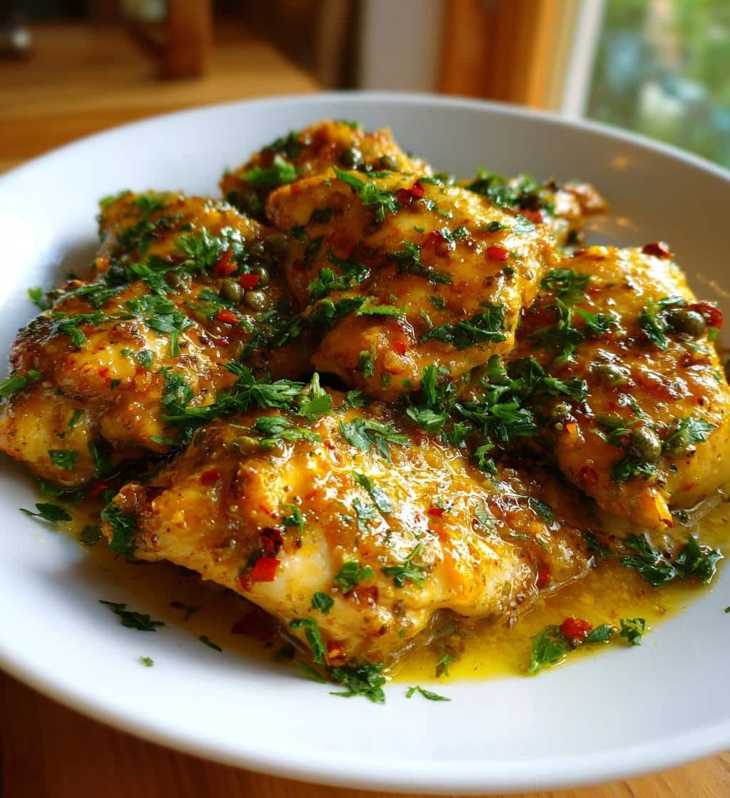 easy crockpot chicken piccata for busy days - detail 1