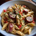 easy one pot creamy cajun sausage pasta for busy nights