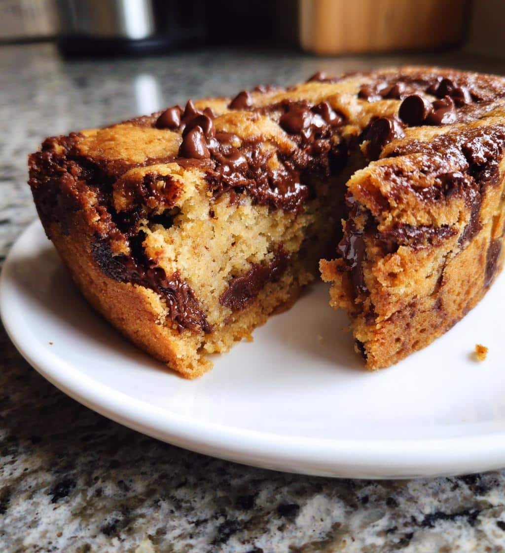 easy slow cooker cookie cake - detail 1