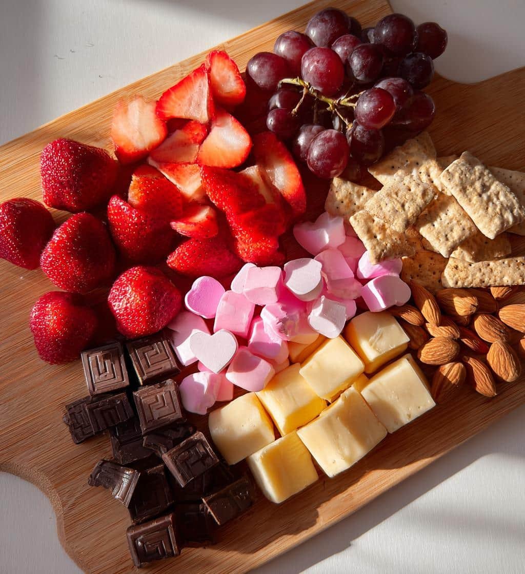 5-Star Galentine’s Snack Board | Fast & Festive Recipe 3 galentine's snack board - detail 1