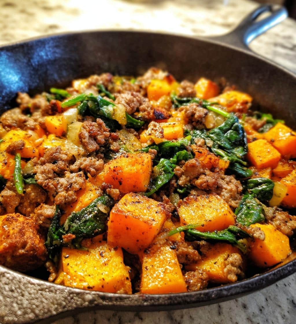 ground turkey sweet potato skillet recipe - detail 1