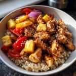 healthy teriyaki chicken and pineapple bowls made easy